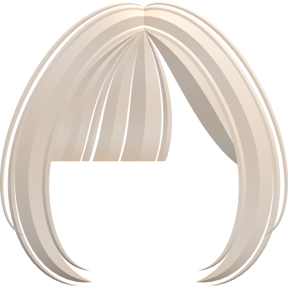 ♡ kawaii light blonde moe chopped anime baby bangs Roblox item