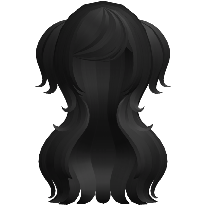 🐾 sweet fluffy curly long angel hair black