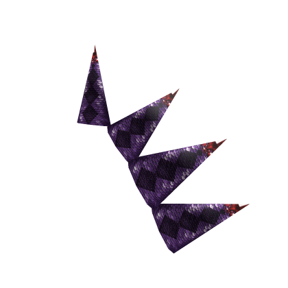 Purple Spiked Alien Drag Shoulderpiece - Left