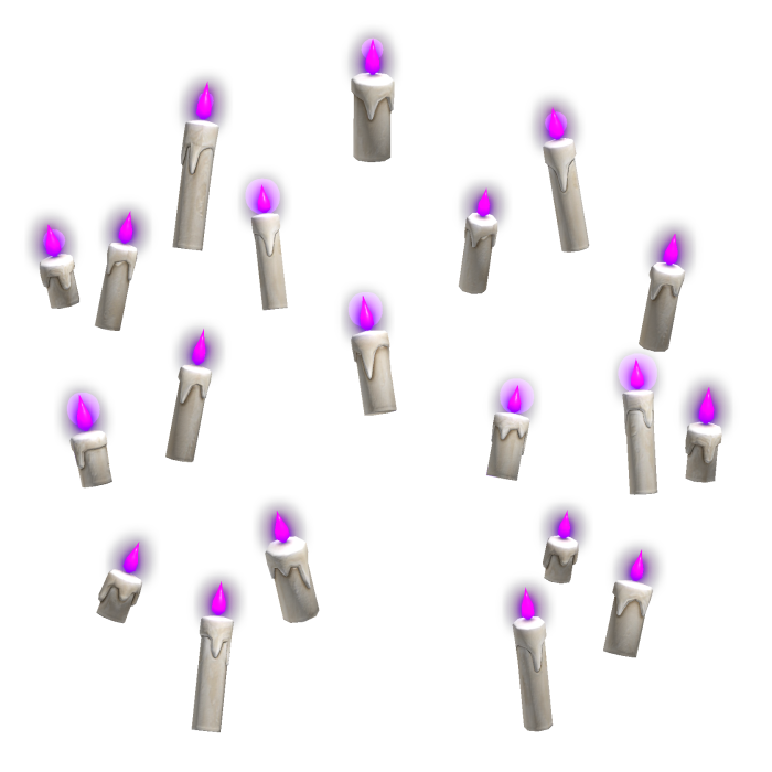 🕯️ [EMISSIVE] Purple Floating Candles Aura