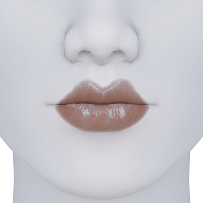 Heart Shape Tan Glossy Lips