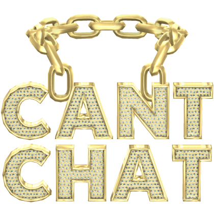 Cant Chat Gold Chain Roblox item