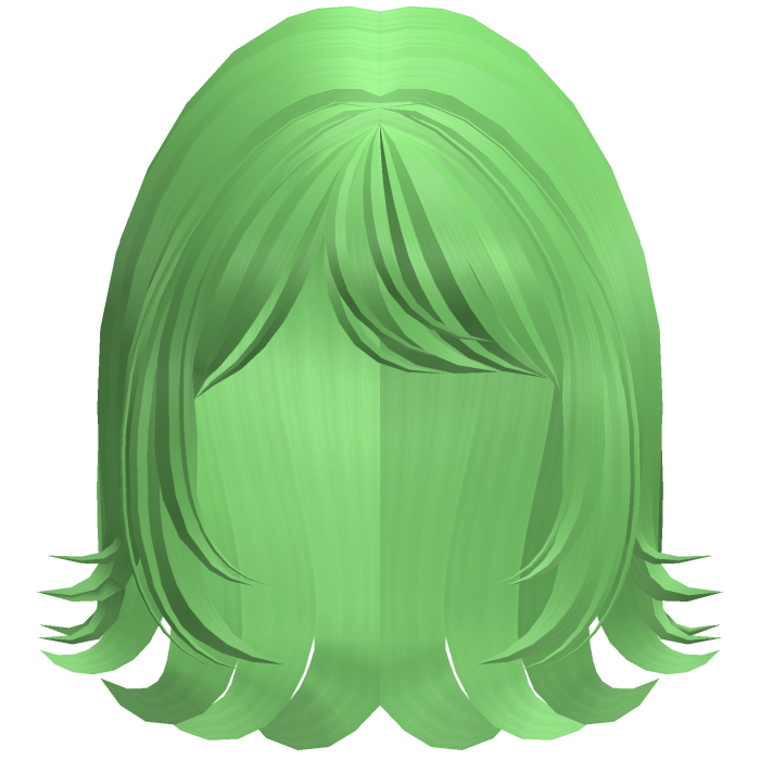 Soft Flipped Short Bob (Green)