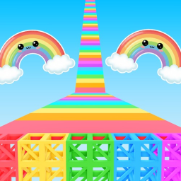 🌈 Easy Rainbow Fun Obby Parkour ✨目