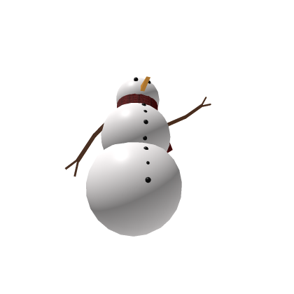 A waving christmas snowman