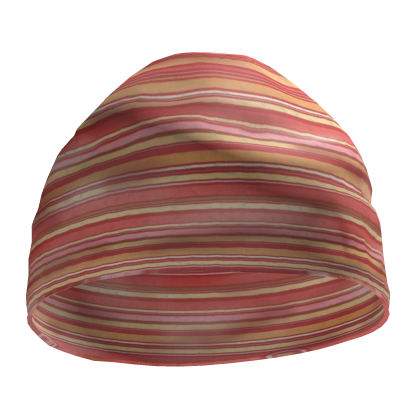 Striped Orange Mori Kei Shouju Beanie Roblox item