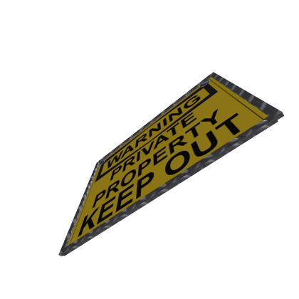 private property sign