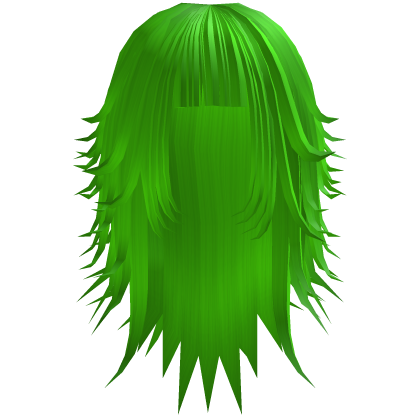 Spikey Chopped Rockstar Emo Neon Green Hair Roblox item