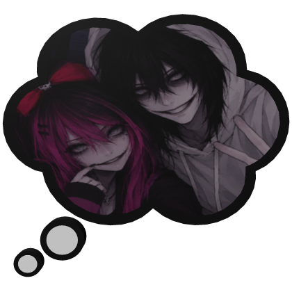Jeff The Killer & Nina The Killer Thinking Bubble