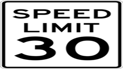 Speed Limit 30 Sign Roblox decal