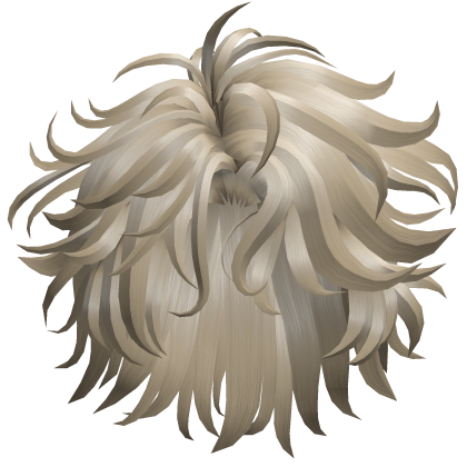 Messy Wavy Shag Hair - Ash Blonde