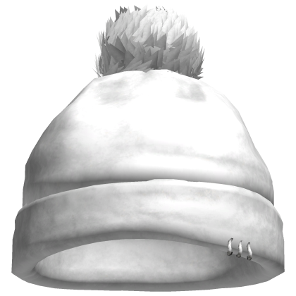 White Emo Vkei Fur Winter Beanie