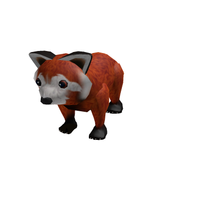 Ridable floating red panda