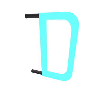 Light Blue Neon Sign