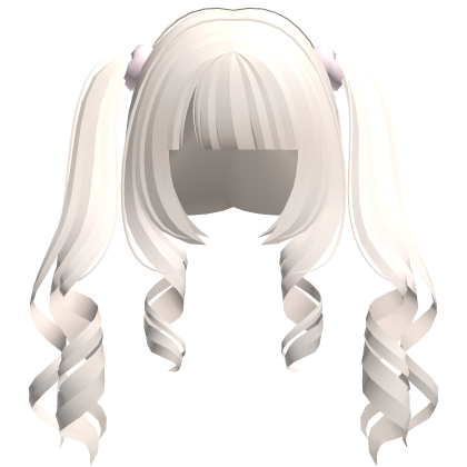 curly cute jirai kei light blonde hime pigtails Roblox item
