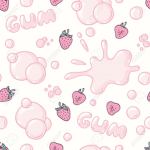 bubble gum cherry. group