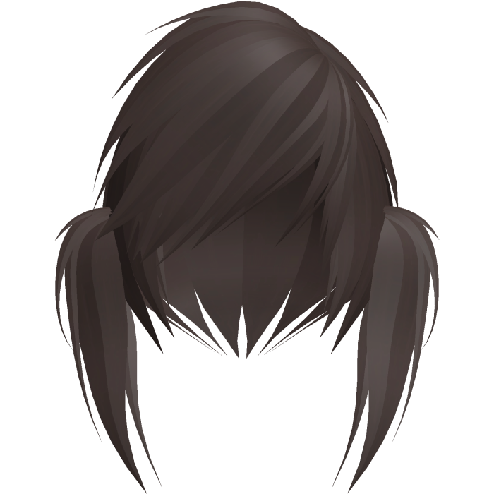 emo scene vkei brown moe pigtails