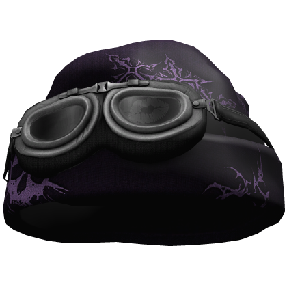 Gothic Grunge Beanie w/ Goggles (Purple)