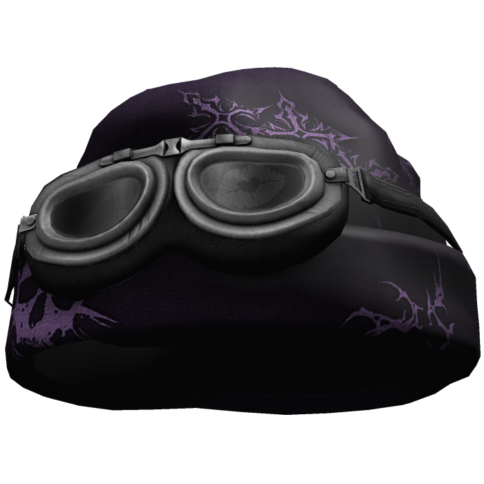 Gothic Grunge Beanie w/ Goggles (Purple)