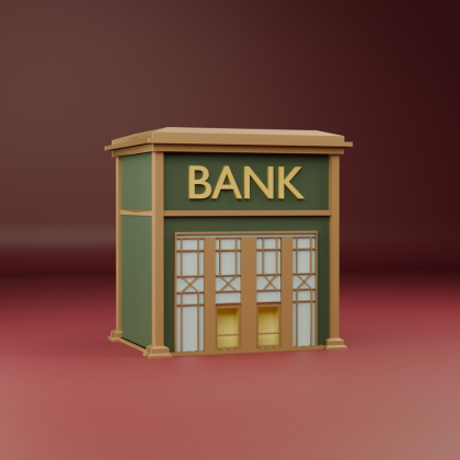 Stylized Bank Building preview 1