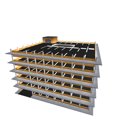 6-Story Parking Garage with working elevator