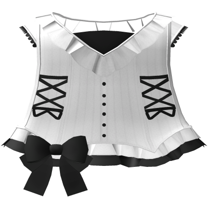 Cute School Doll Ruffled Dress In White
