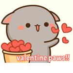 valentine paws!!