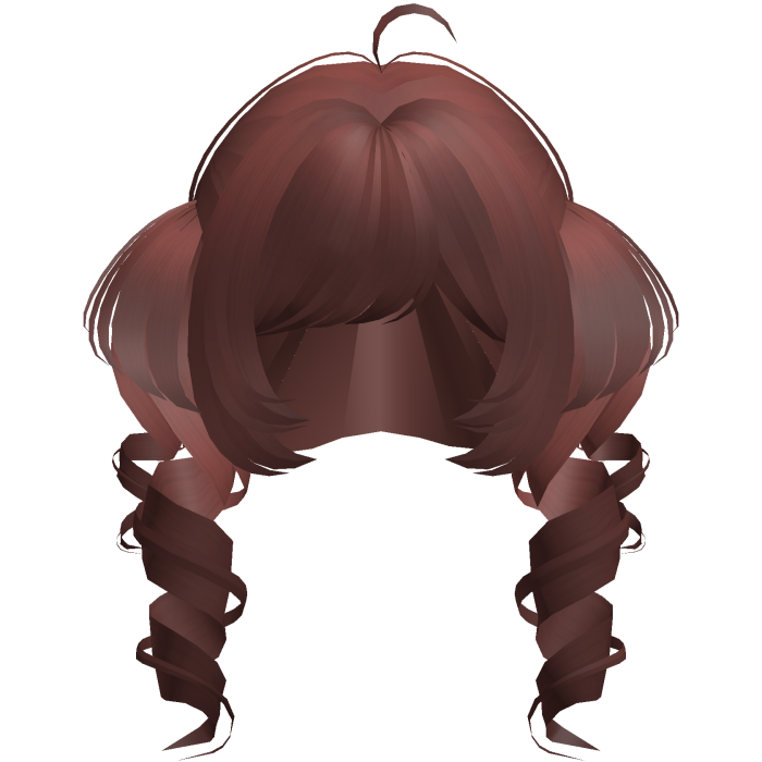 red tweencore messy whimsy chunky pigtails