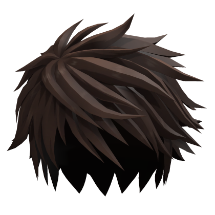 Messy brown emo hair 