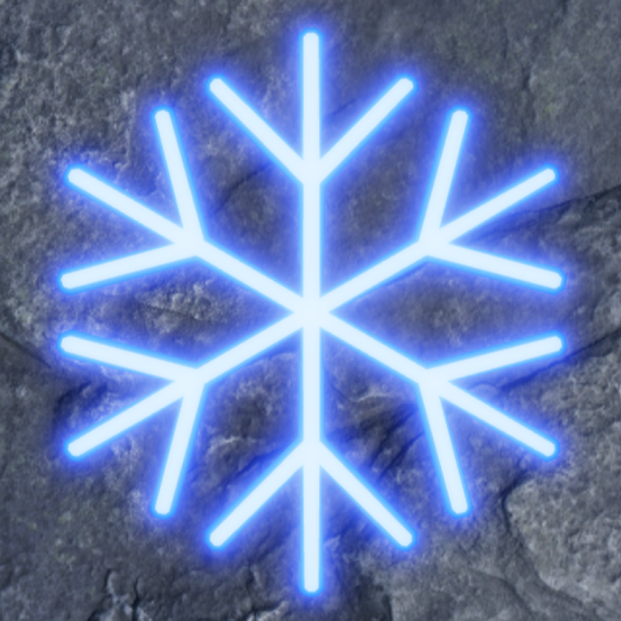 ❄️ Neon light snowflake wall decor preview 1