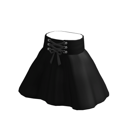 Black Lace Up Skirt thumbnail