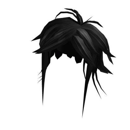 Black Manga Hero Hair Roblox