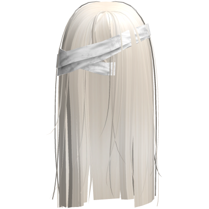 Horror Blonde Hair w White Face Bandages Roblox item