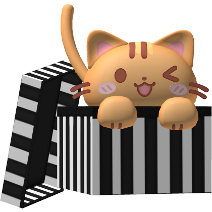 ᰔᩚ : Black cat box hat