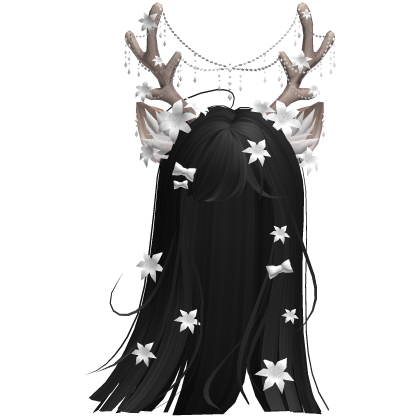 Ethereal Christmas Fairy Fawn Hair w/ Antlers