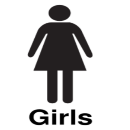 Girls Bathroom Sign Roblox decal