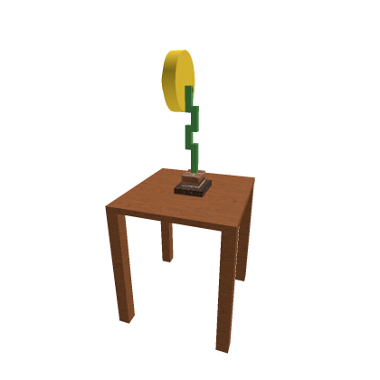Wooden Table with flower