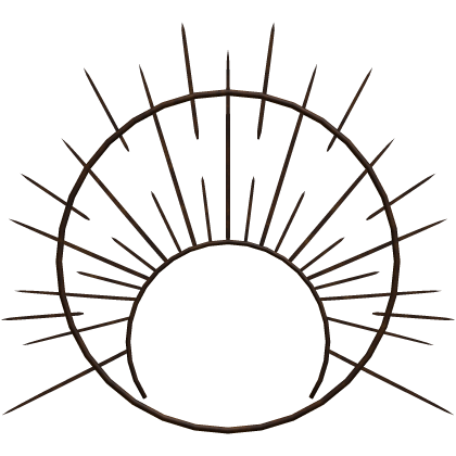 brown angelic halo crown