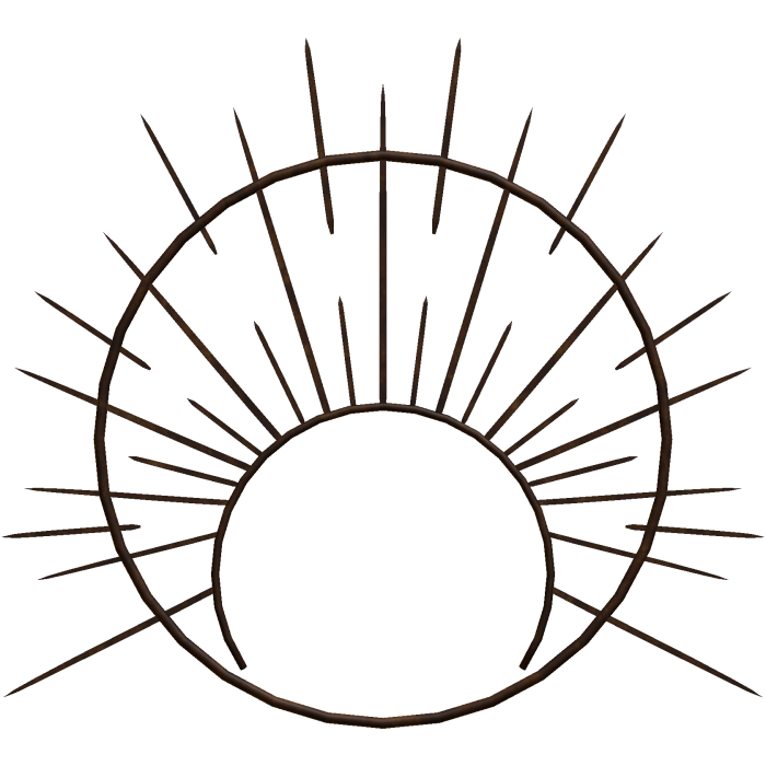 brown angelic halo crown