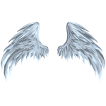 Pastel Blue Angel Wings