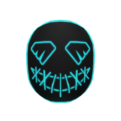 Neon Nightmares Mask - Blue thumbnail