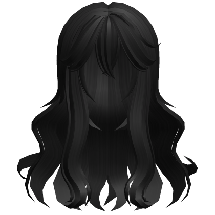 ♡ ꒰ fluffy anime black moe wavy hair ꒱ ♡