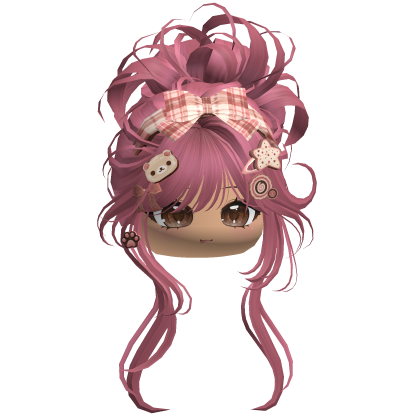 Wispy Igari Shoujo Bun (Rose Pink) Roblox item