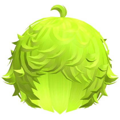 cute neon green kawaii messy lamb curly wavy hair