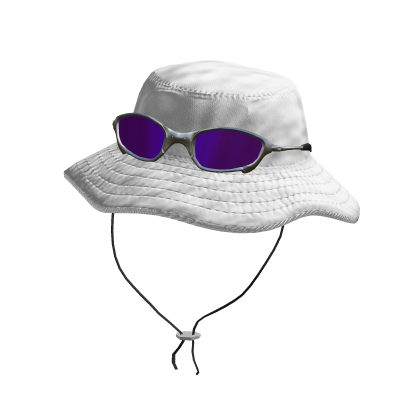 Chapéu de pesca branco