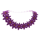 Light Purple Flower Lei