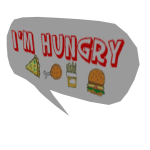 I'm Hungry Speech Bubble