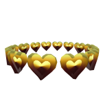 Loving Abundance Crown of Golden Hearts