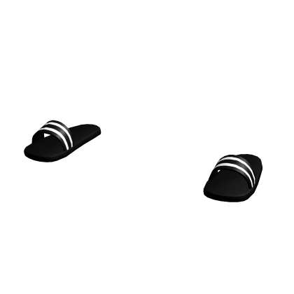 Striped Black Slippers thumbnail