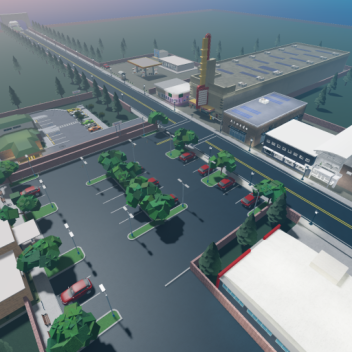 Town with interactive movie theatre!